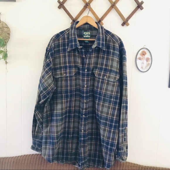 Gander Mountain Other - Gander Mountain Thick Flannel Plaid Button Down